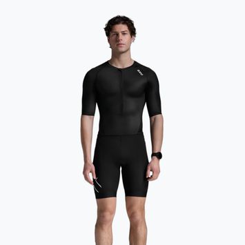 Vyriškas triatlono kombinezonas 2XU Core Sleeved black/white