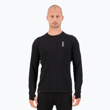 Termoaktyvūs vyriški marškinėliai ilgomis rankovėmis Mons Royale Cascade Merino Base Layer black