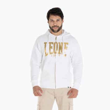 Vyriški džemperiai LEONE 1947 Gold Hoody optiškai balta