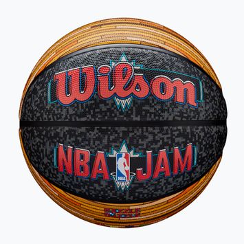 Krepšinio kamuolys Wilson NBA Jam Outdoor black/gold dydis 7
