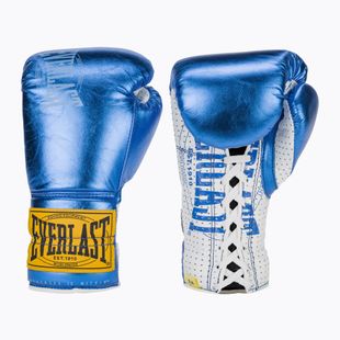 Bokso pirštinės Everlast Fight Leather blue