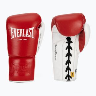 Bokso pirštinės Everlast Powerlock OG Pro Fight red/white