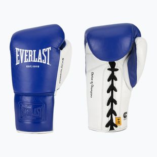 Bokso pirštinės Everlast Powerlock OG Pro Fight blue/white