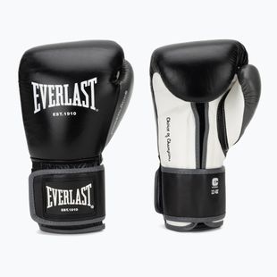 Bokso pirštinės Everlast Powerlock OG H&L Leather Advanced Training black/white