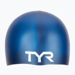 Vaikiška plaukiojimo kepuraitė TYR Wrinkle-Free Silicone navy