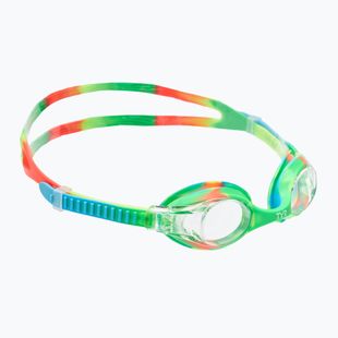 Vaikiški plaukimo akiniai TYR Swimple Tie Dye Non-Mirrored clear/ green/ orange