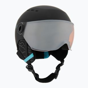 Vaikiškas slidinėjimo šalmas Bollé Quiz Visor Jr black/blue matte/orange gun
