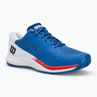 Vyriški teniso batai Wilson Rush Pro Ace Clay deja vu blue/ white/ infrared