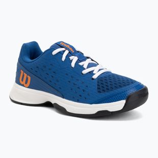Vaikiški teniso batai Wilson Rush Pro Ace L Jr déjà vu blue/orange tiger/white
