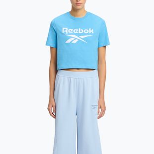 Moteriški marškinėliai Reebok Identity Big Logo Crop Tee recovery blue