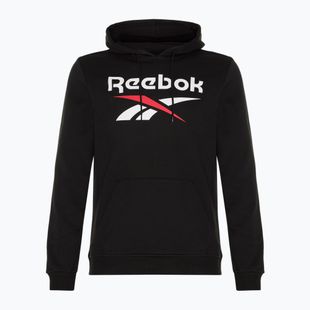 Vyriškas džemperis Reebok Identity Big Logo Fleece Hoodie black/white/vector red