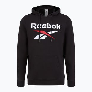 Vyriškas džemperis Reebok Identity Big Logo FT Hoodie black/white/vector red