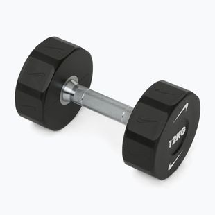Chromuota hantelė Nike Strength Pro Urethane Dumbbell 12 kg black/white