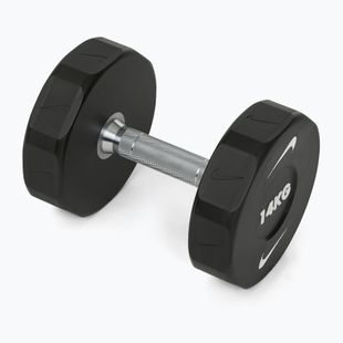 Chromuota hantelė Nike Strength Pro Urethane Dumbbell 14 kg black/white