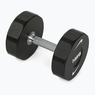 Chromuota hantelė Nike Strength Pro Urethane Dumbbell 16 kg black/white