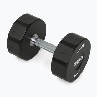 Chromuota hantelė Nike Strength Pro Urethane Dumbbell 22 kg black/white