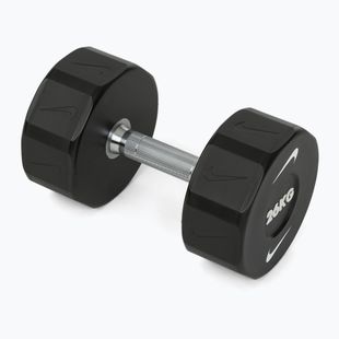 Chromuota hantelė Nike Strength Pro Urethane Dumbbell 26 kg black/white