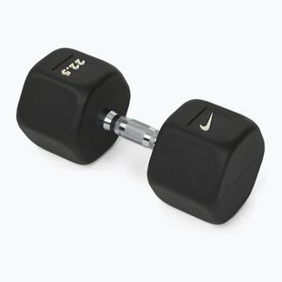 Gumuota hantelė Nike Strength Hex Dumbbell 22,5 kg black/white