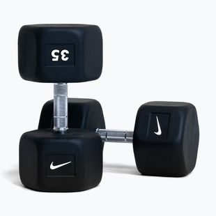 Gumuota hantelė Nike Strength Hex Dumbbell 35 kg black/white