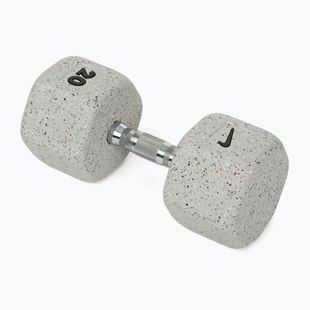 Gumuota hantelė Nike Strength Grind Hex Dumbbell 20 kg wolf grey