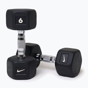 Hanteliai Nike Strength Hex Dumbbell 2 x 6 kg black/white