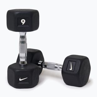 Hanteliai Nike Strength Hex Dumbbell 2 x 9 kg black/white