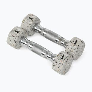 Hanteliai Nike Strength Grind Hex Dumbbell 2 x 1 kg wolf grey