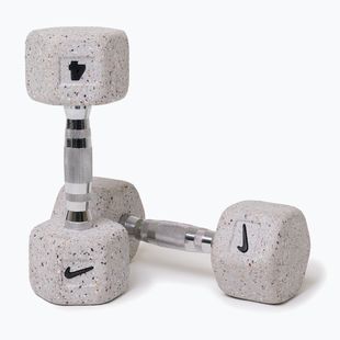 Hanteliai Nike Strength Grind Hex Dumbbell 2 x 4 kg wolf grey