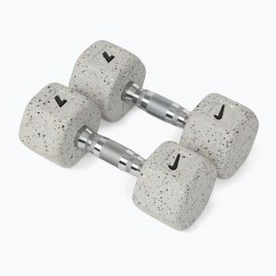 Hanteliai Nike Strength Grind Hex Dumbbell 2 x 7 kg wolf grey