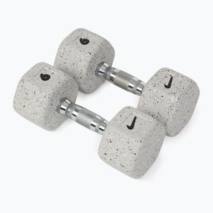 Hanteliai Nike Strength Grind Hex Dumbbell 2 x 9 kg wolf grey