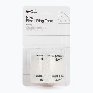 Kohezinis elastinis tvarstis Nike Strenght Flex Lifting Tape white/black