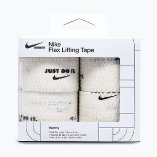 Kohezinis elastinis tvarstis Nike Strenght Flex Lifting Tape white/black
