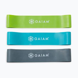 Pasipriešinimo gumų rinkinys Zestaw Gaiam Restore Mini Band Kit 3 szt. green/blue/navy