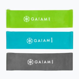 Pasipriešinimo gumų rinkinys Gaiam 63578 3 szt. black/blue/green