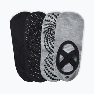 Kojinės Gaiam Grippy Yoga 2 pack grey/black