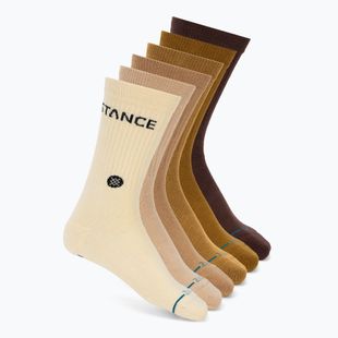 Kojinės Stance Origin Crew 6 pairs A556C24ORI cream