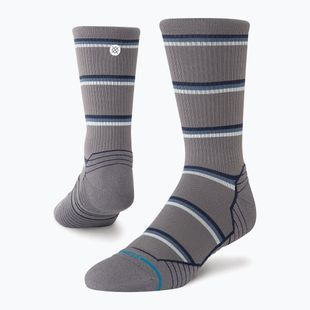 Kojinės Stance Multistripe Run Ribbed Crew dark/grey