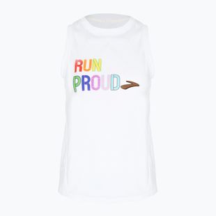 Moteriški bėgimo marškinėliai Brooks Distance Graphic Tank white/rainbow/brow