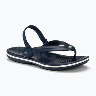 Vaikiškos šlepetės per pirštą Crocs Crocband Strap Flip Kids navy