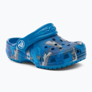 Crocs Classic Shark Clog prep blue vaikiškos šlepetės