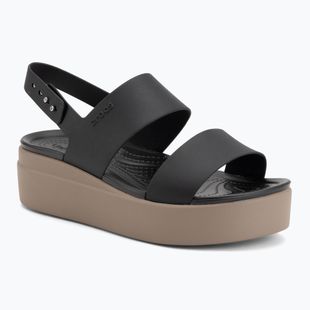 Moteriškos basutės  Crocs Brooklyn Low Wedge black/mushroom