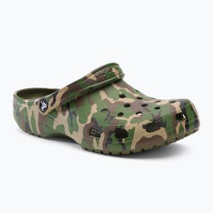 Crocs Classic Printed Camo Clog army green/multi šlepetės