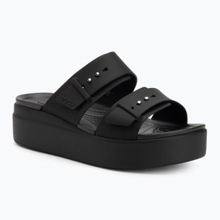 Moteriškos šlepetės Crocs Brooklyn Low Wedge black