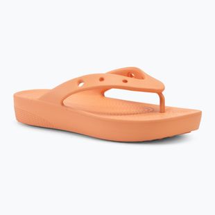 Moteriškos šlepetės Crocs Classic Platform papaya