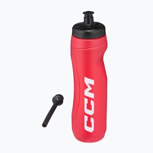 Gertuvė su šiaudeliu CCM 900 ml red