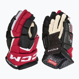 Ledo ritulio pirštinės CCM JetSpeed FT6 Pro SR black/red/white