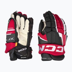 Ledo ritulio pirštinės CCM Tacks XF Pro SR black/red/white
