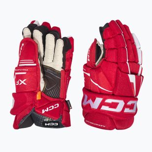 Ledo ritulio pirštinės CCM Tacks XF SR red/white