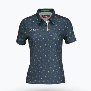 Moteriški polo marškinėliai CCM Golf Polo Palms dark mint