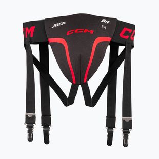 Vaikiškas suspensorius CCM Jock Combo YTH black/red